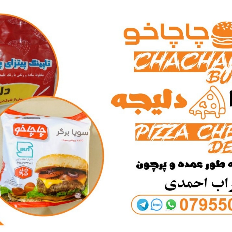 برگر وپنیر پیتزا فقط چاچاخو ودلیجه