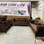فروش دوسیت  مبل  هفت نفره همراه سه دانه میز