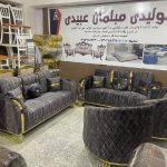 فروش دوسیت  مبل  هفت نفره همراه سه دانه میز