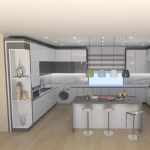 طراحی ۳بعدی 3d کابینت و دکوراسیون خانه