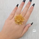 انگشتر نقره ابکاری طلا